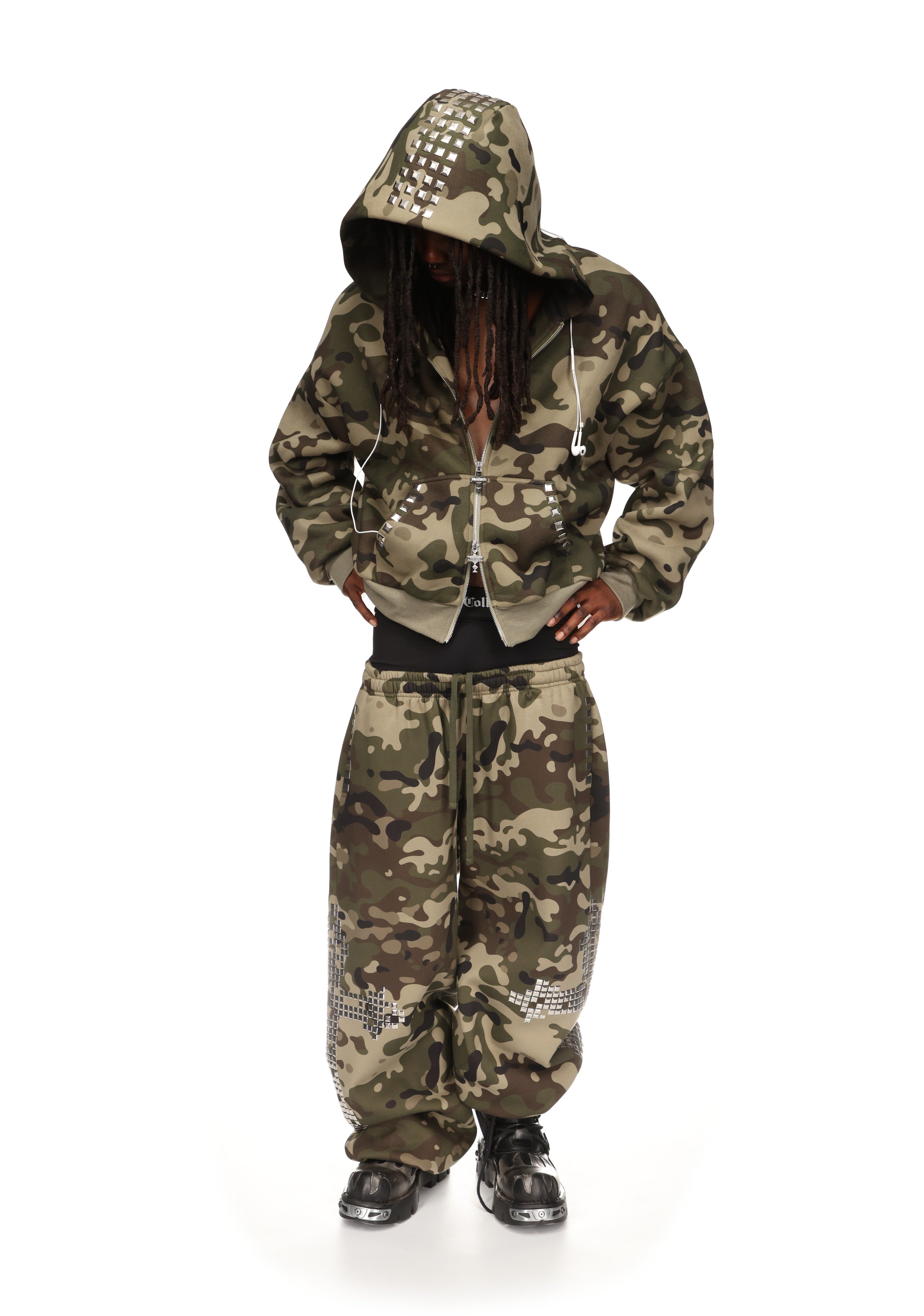 Faithful Studded Zip Hoodie Camo – NAMED COLLECTIVE®