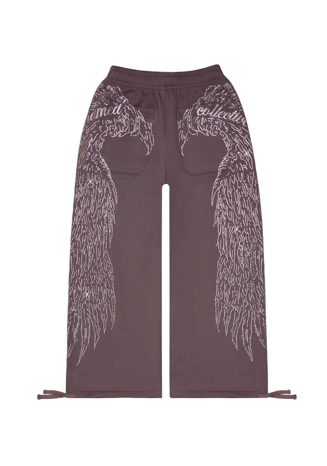 Fallen Rhinestone Oversized Sweatpants Brown – NAMED COLLECTIVE®