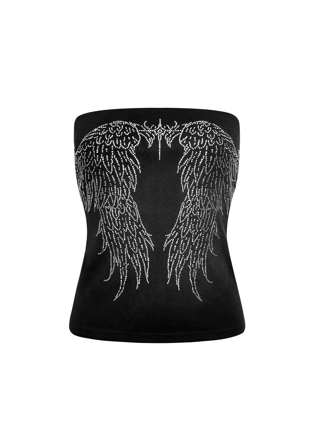 Fallen Rhinestone Tube Top Washed Black – NAMED COLLECTIVE®