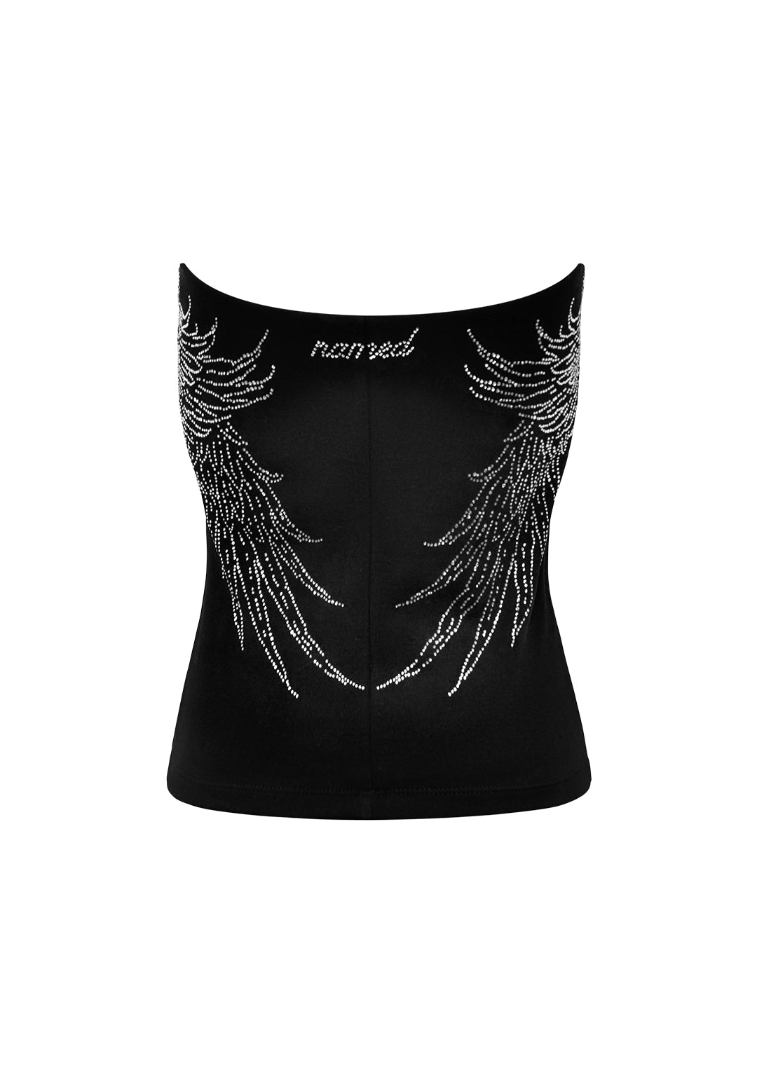 Fallen Rhinestone Tube Top Washed Black – NAMED COLLECTIVE®