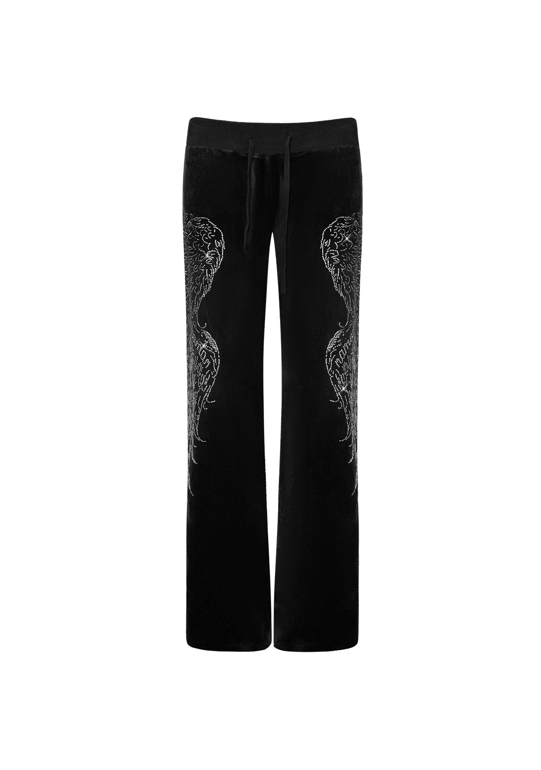 Fallen Rhinestone Velour Sweatpants Black – NAMED COLLECTIVE®