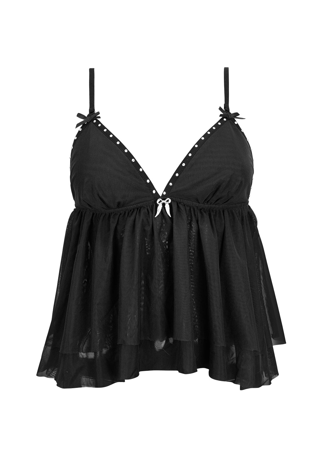 Fallen Sheer Mesh Wings Cami Top Black – NAMED COLLECTIVE®