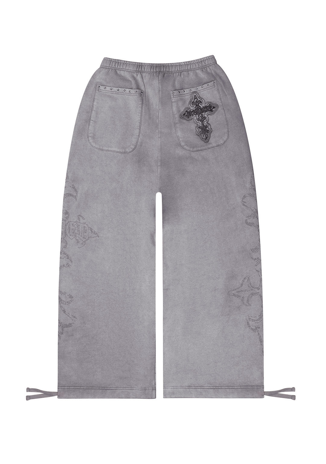 King Gnu REVIVAL GNU SWEAT【GRAY/M】 Feral Studded Oversized Sweatpants Washed Grey – NAMED COLLECTIVE®