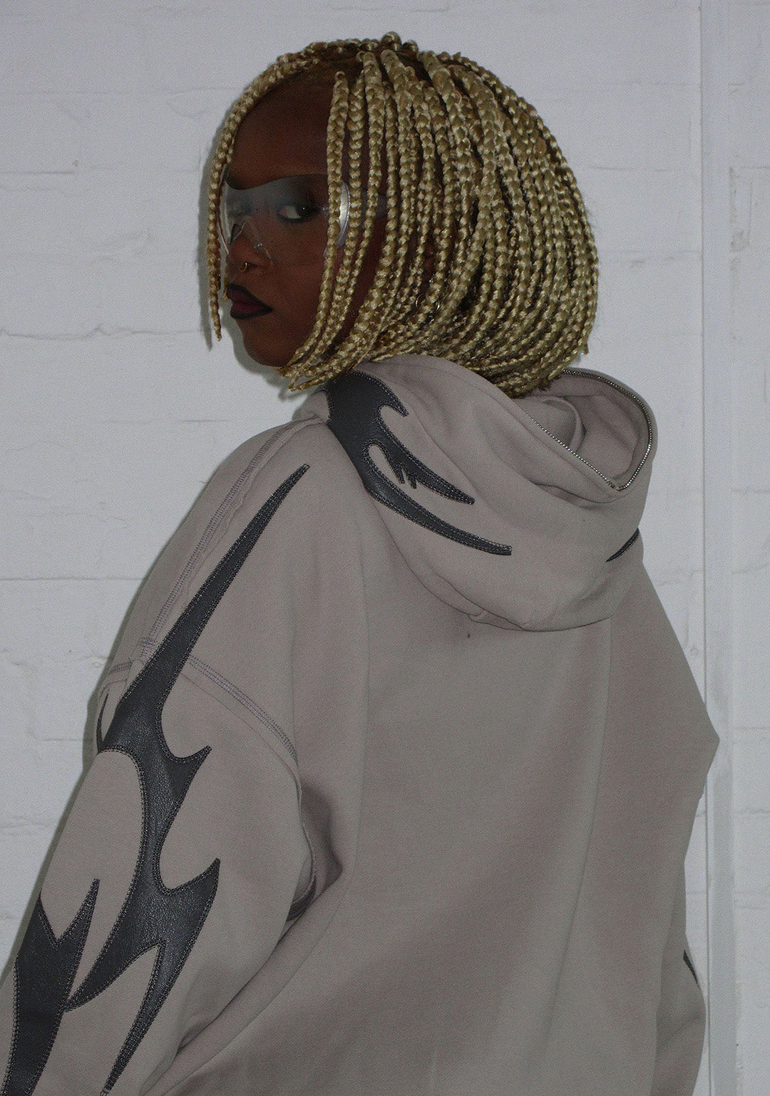 【NAMED COLLECTIVE】 FLAME HOODIE BONE FLAME HOODIE BONE – NAMED COLLECTIVE®