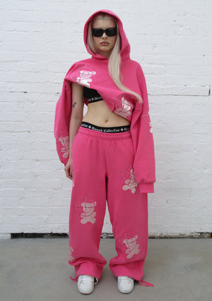 GAMER OVERSIZED SWEATPANTS HOT PINK