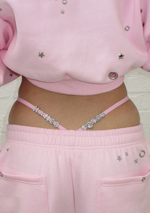 GLITCH CHARM G-STRING BABY PINK
