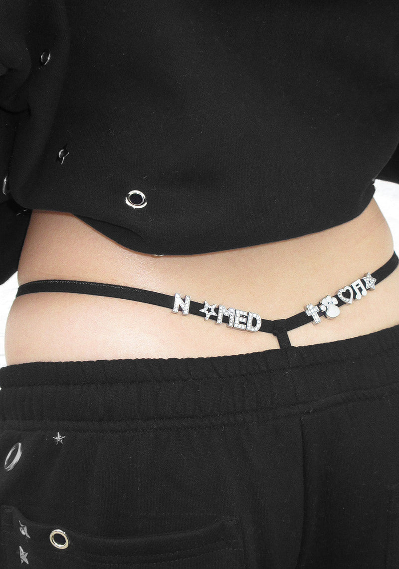GLITCH CHARM G-STRING BLACK