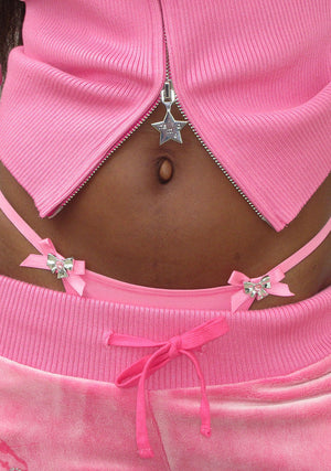 GLITCH CHARM G-STRING HOT PINK