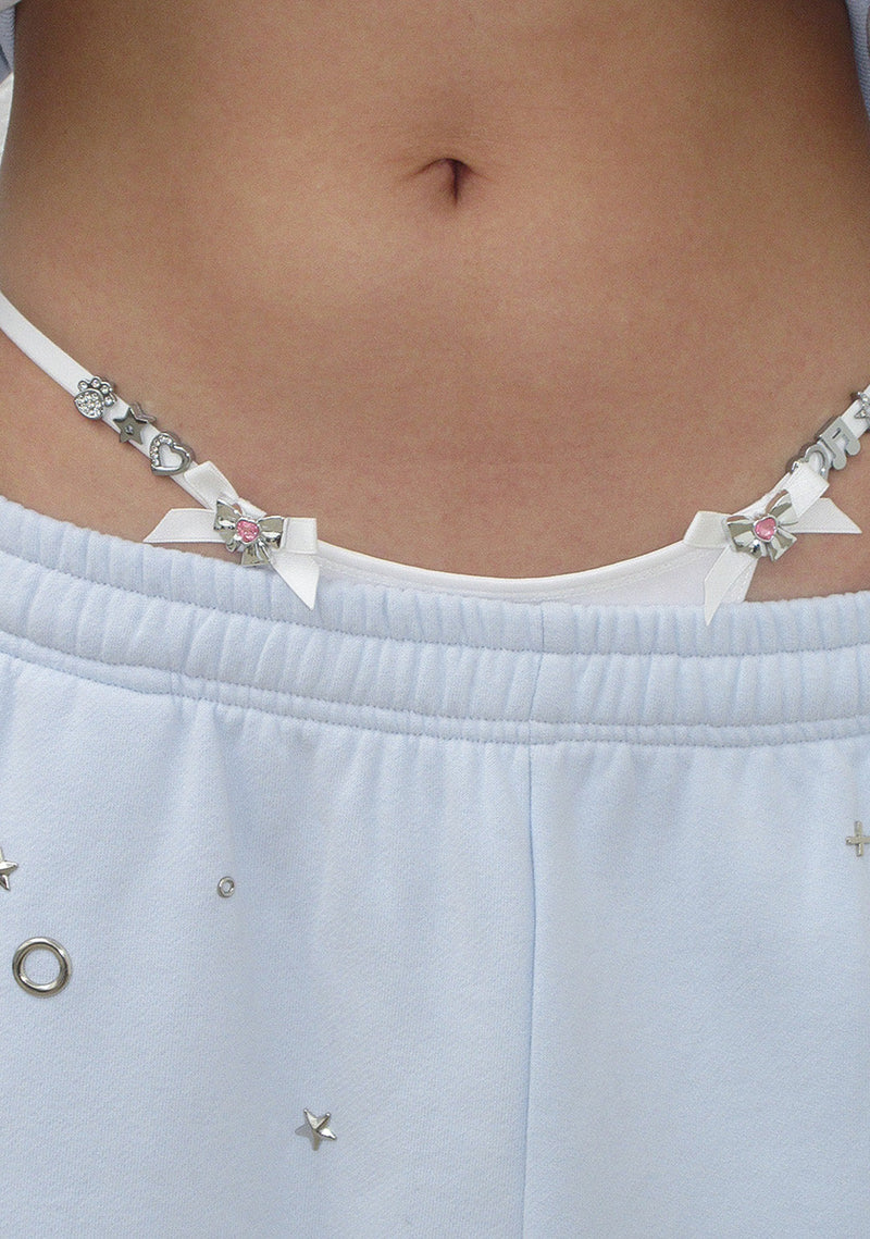 GLITCH CHARM G-STRING WHITE