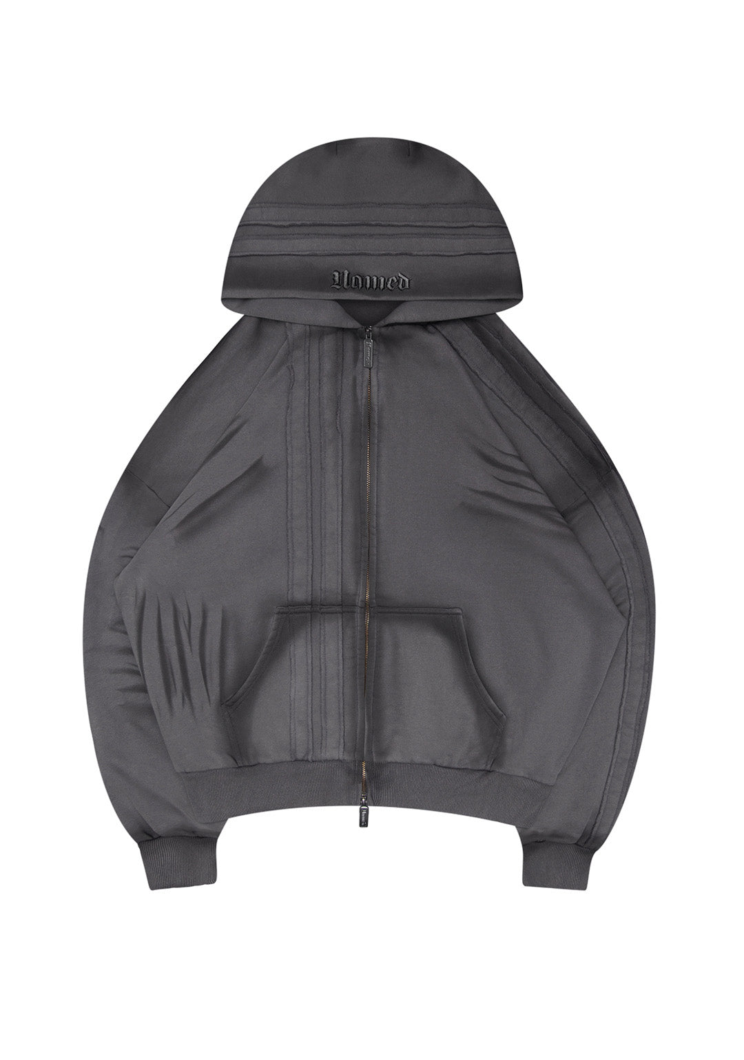 GRIME ZIP HOODIE WASHED SLATE