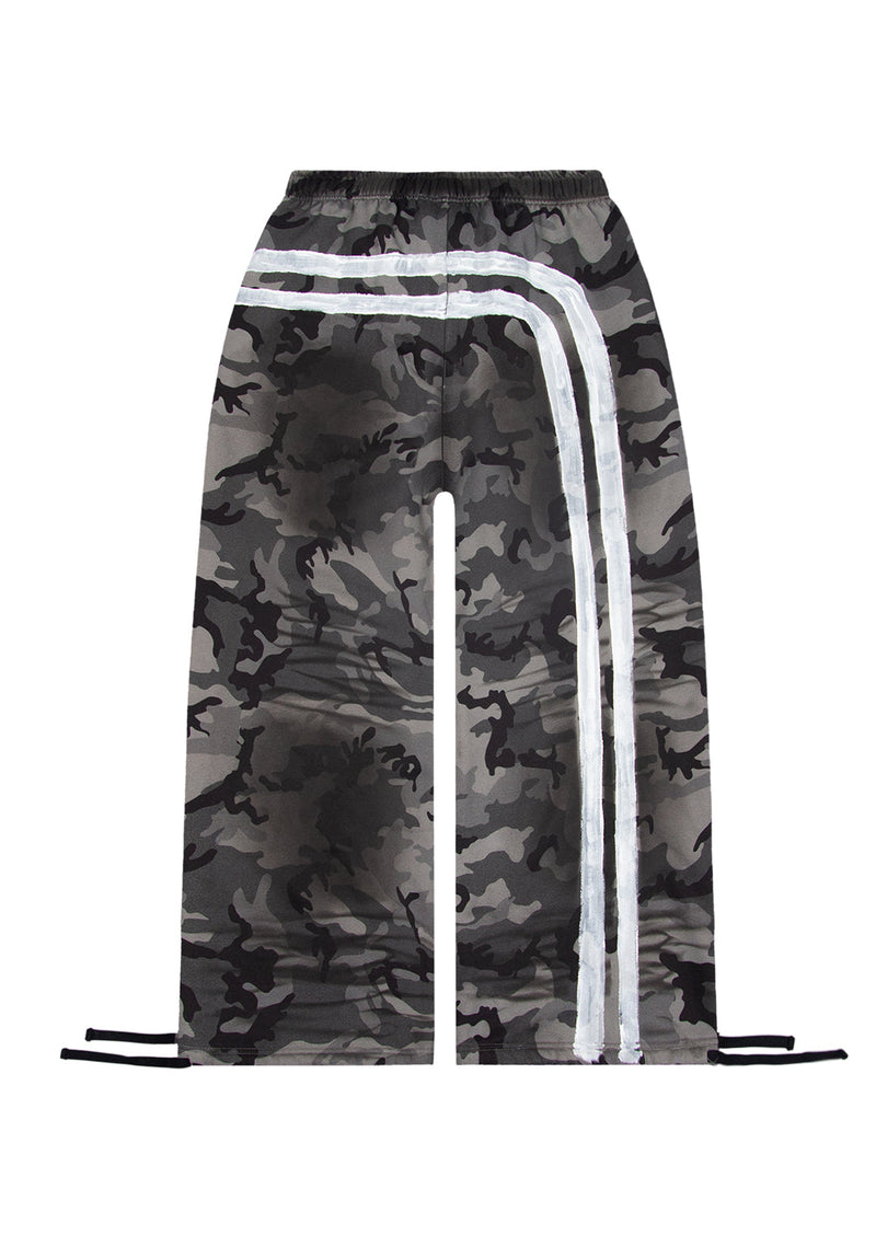 GRIME OVERSIZED SWEATPANTS GREY CAMO