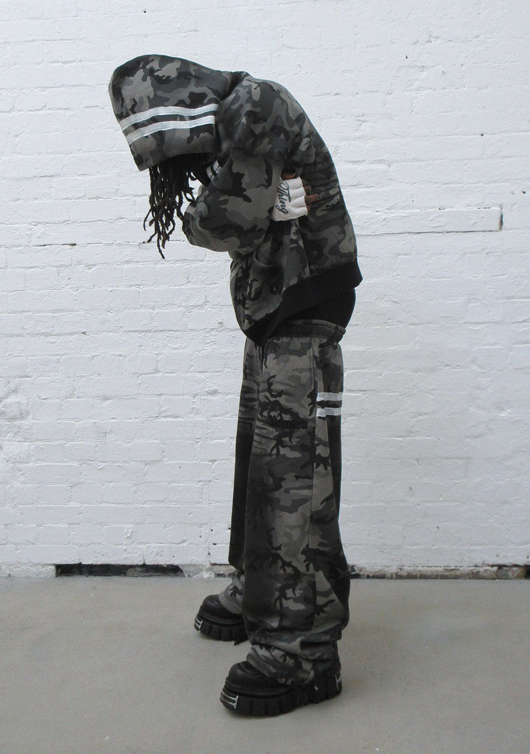 GRIME ZIP HOODIE GREY CAMO