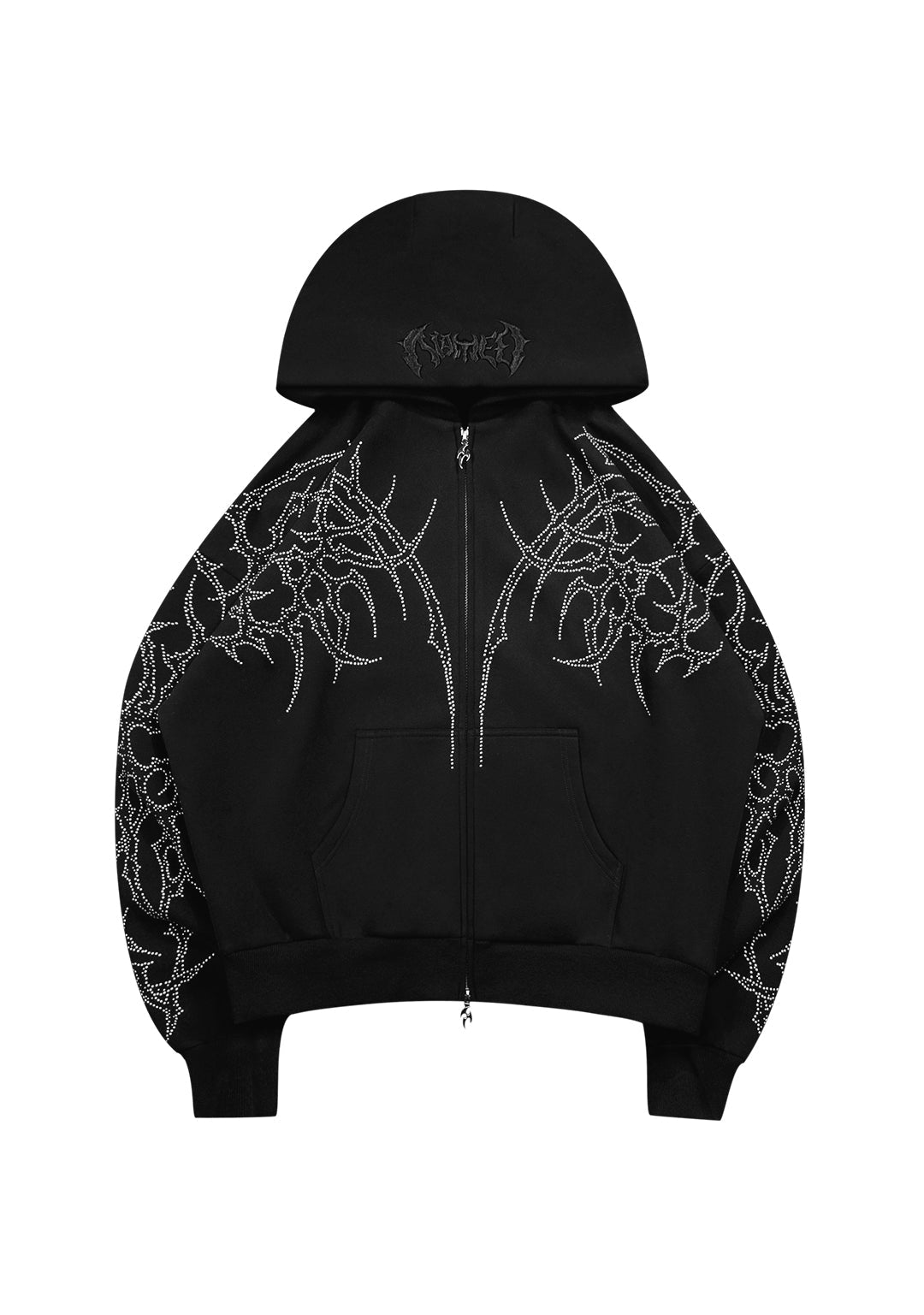 Haunt Studded Zip Hoodie Black – NAMED COLLECTIVE®