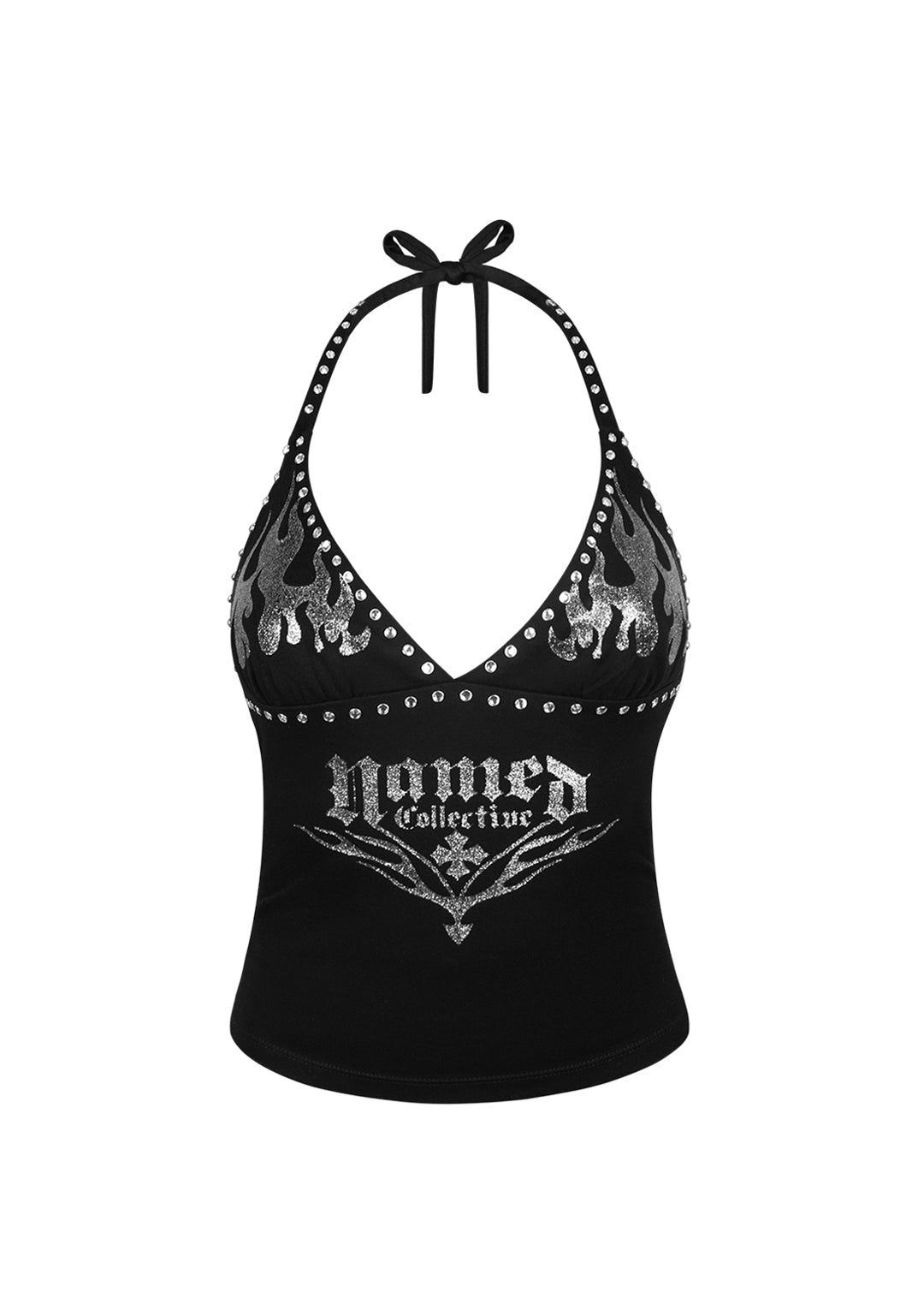 Ignite Rhinestone Halterneck Cami Top Black – NAMED COLLECTIVE®