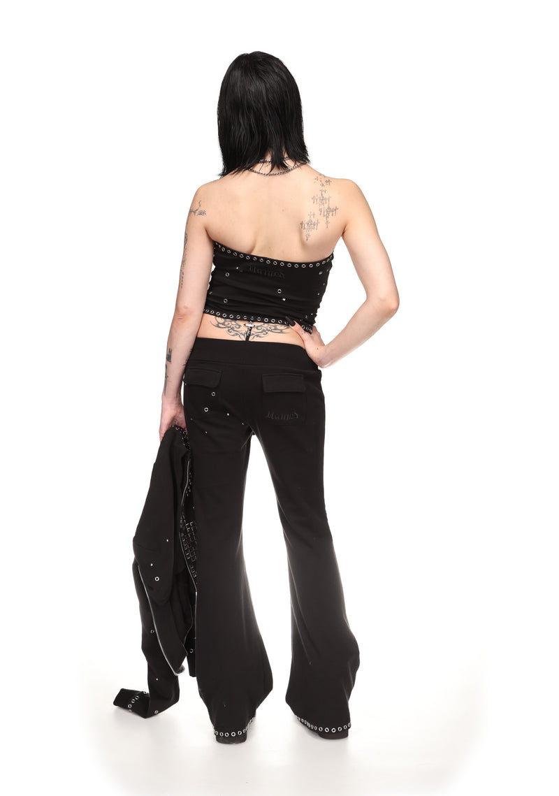 KNIGHT STUDDED TUBE TOP BLACK