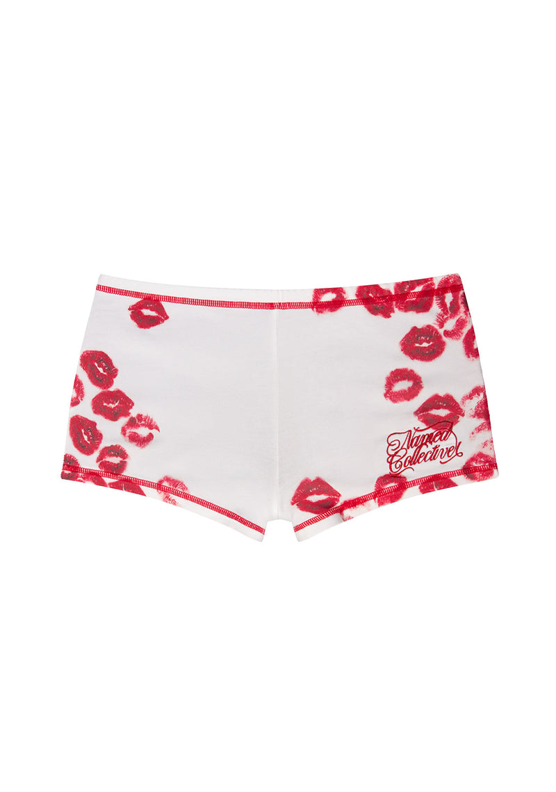 LOVEBITE KISS MICRO HOTPANT SHORTS WHITE