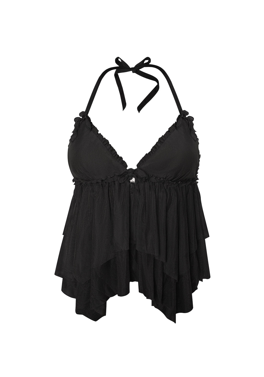 Lovebite Sheer Mesh Halterneck Cami Top Black – NAMED COLLECTIVE®