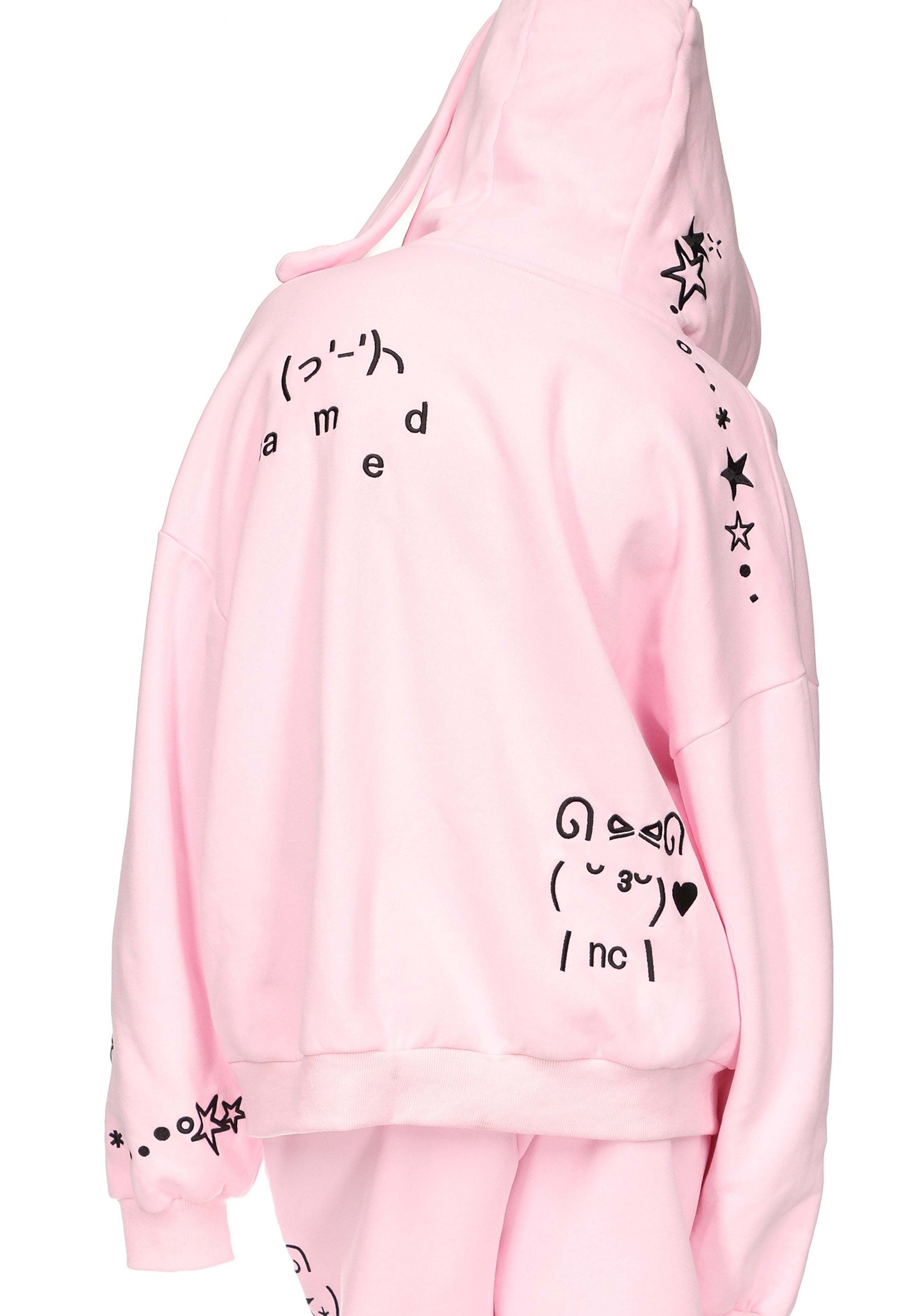 Malfunction Bunny Zip Hoodie Baby Pink Detachable Ears – NAMED