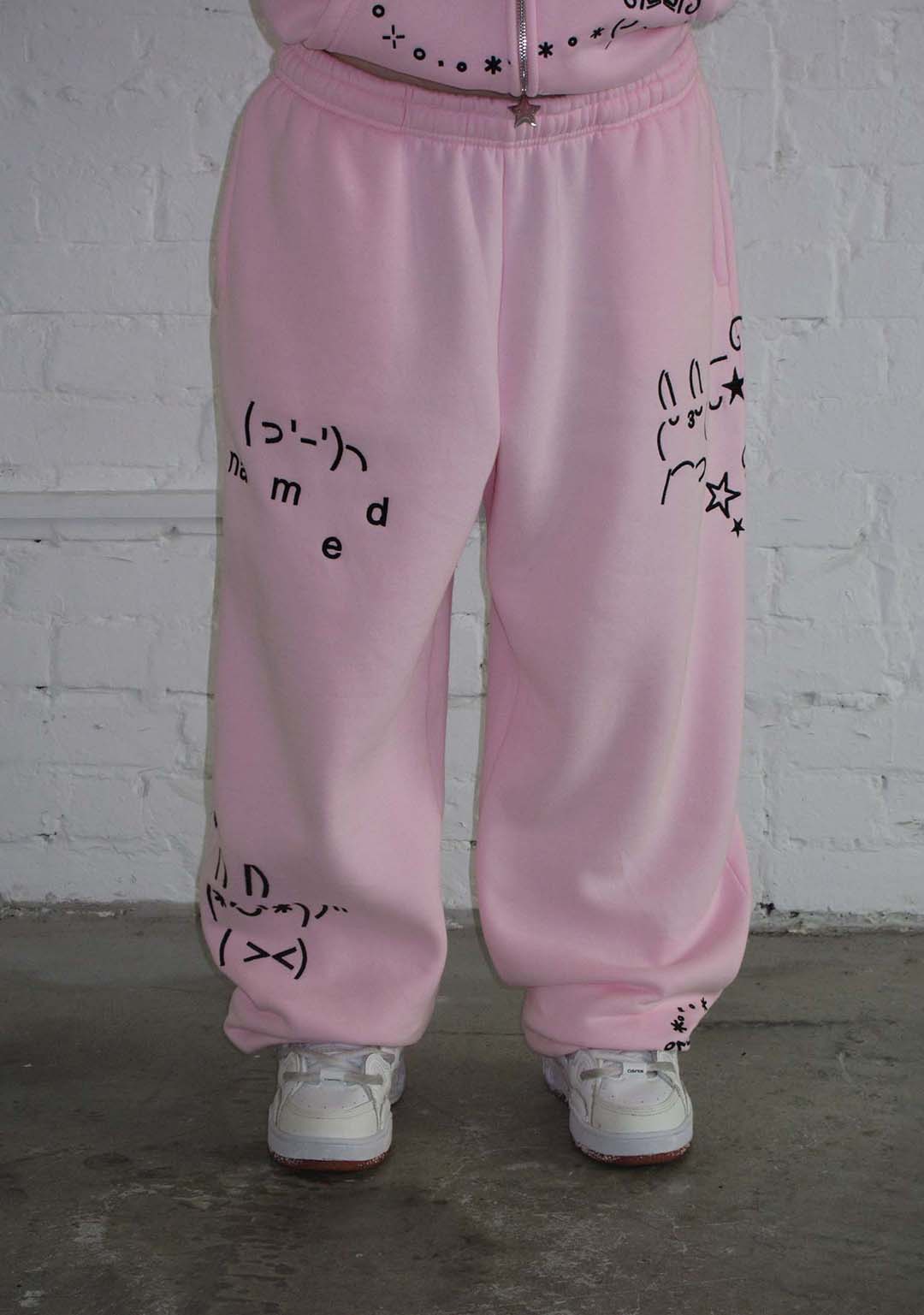 MALFUNCTION SWEATPANTS BABY PINK