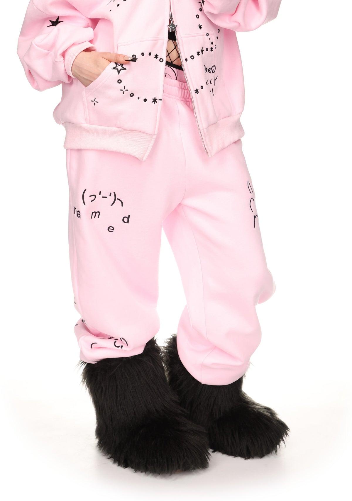 MALFUNCTION SWEATPANTS BABY PINK