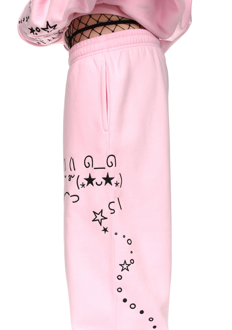 MALFUNCTION SWEATPANTS BABY PINK