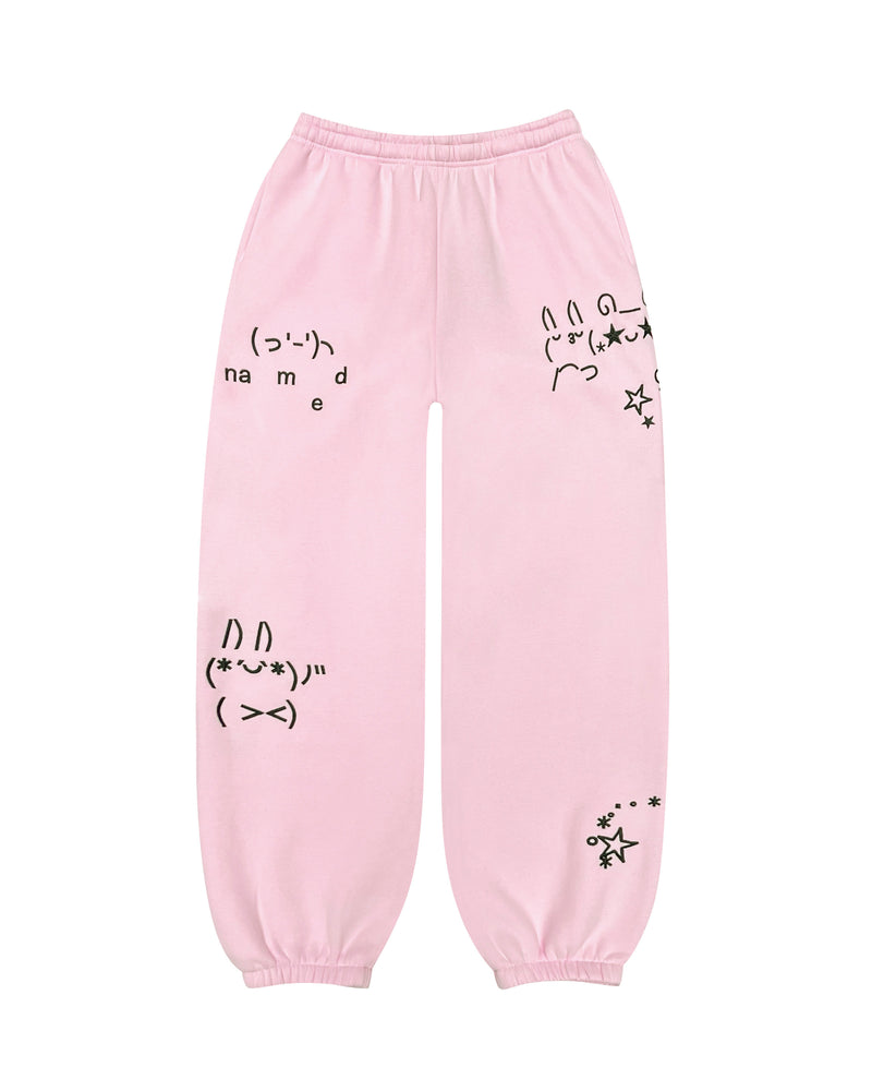 MALFUNCTION SWEATPANTS BABY PINK