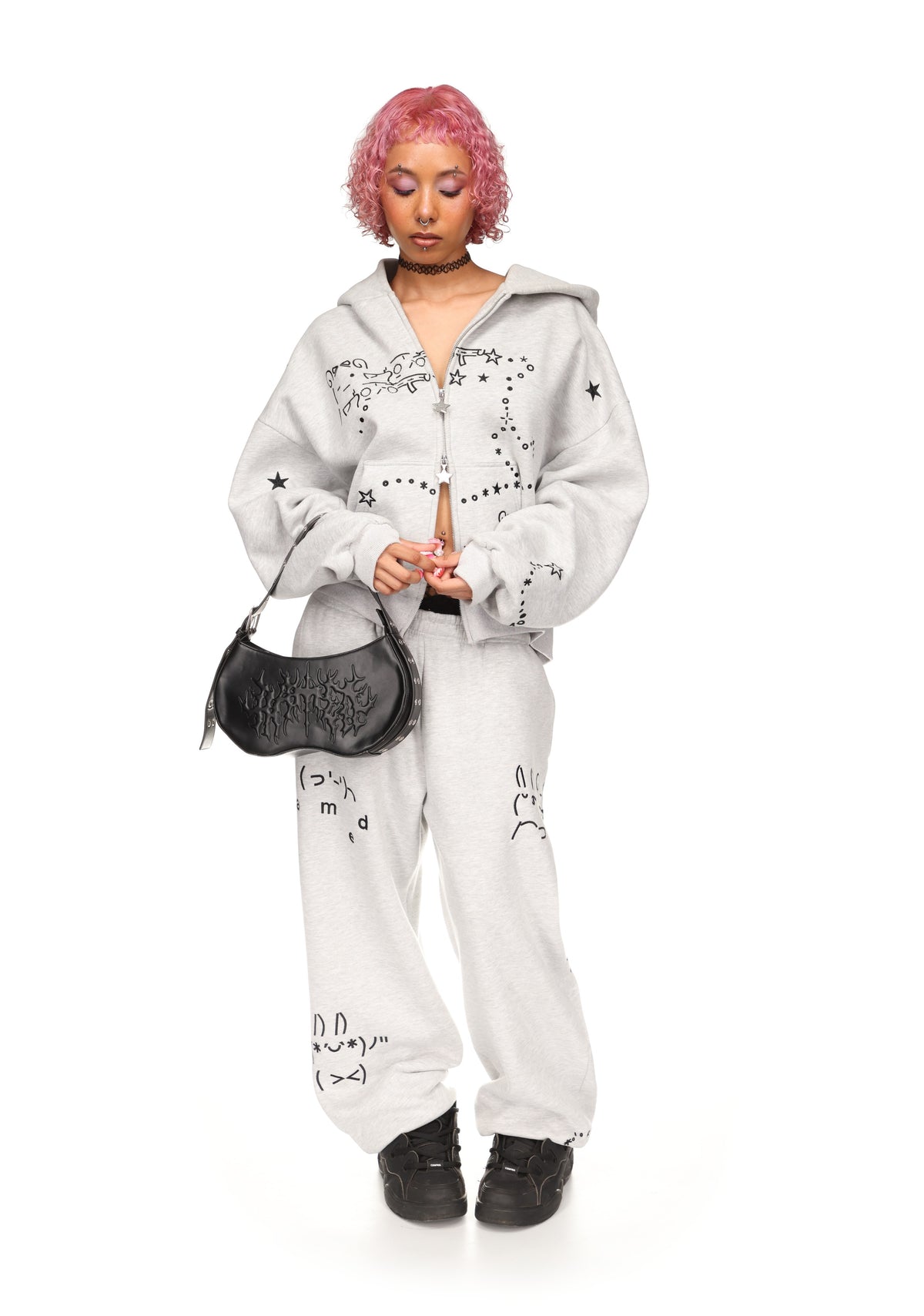 MALFUNCTION SWEATPANTS GREY MARL