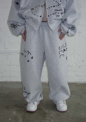 MALFUNCTION SWEATPANTS GREY MARL