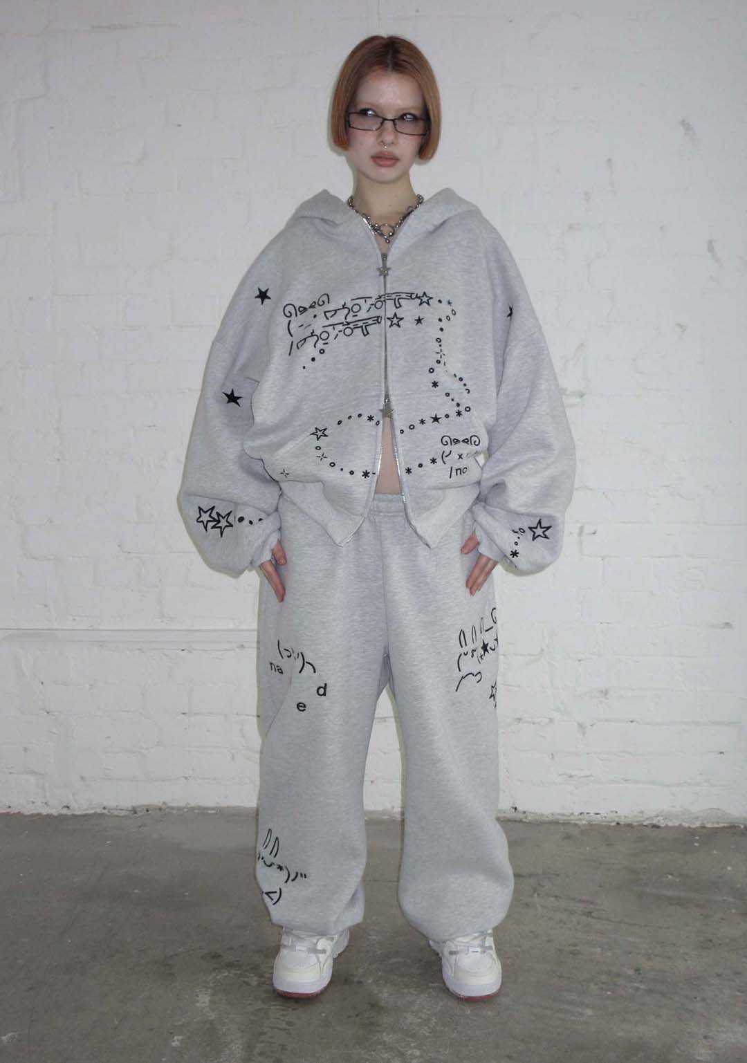 MALFUNCTION SWEATPANTS GREY MARL