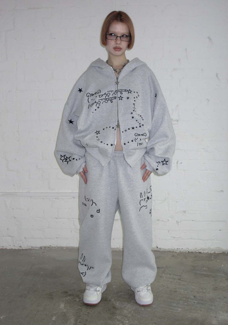 MALFUNCTION SWEATPANTS GREY MARL