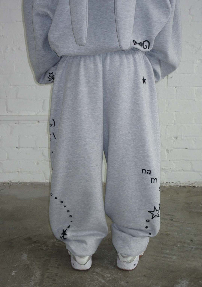 MALFUNCTION SWEATPANTS GREY MARL