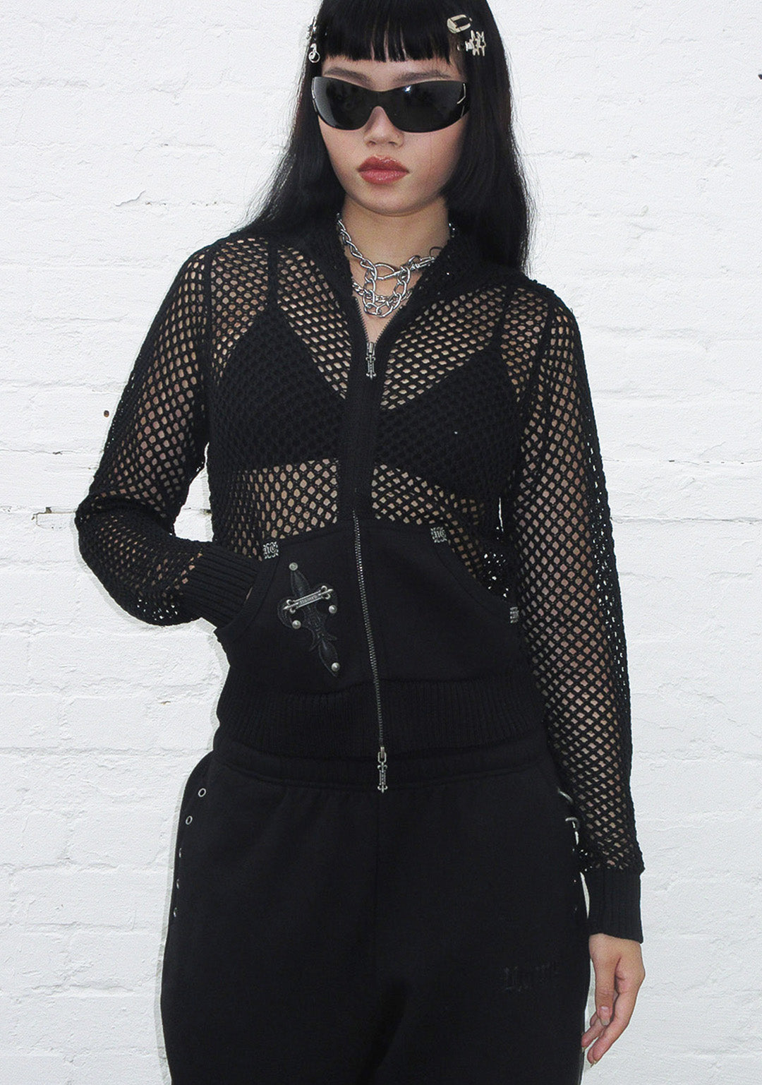 Midnight Mesh Knit Hoodie Black – NAMED COLLECTIVE®