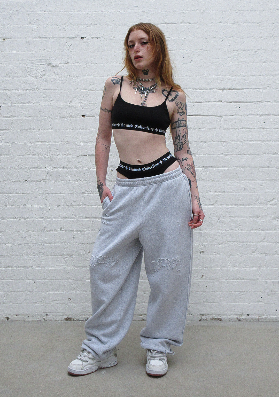 NAMED CLASSICS LOGO BRALETTE BLACK