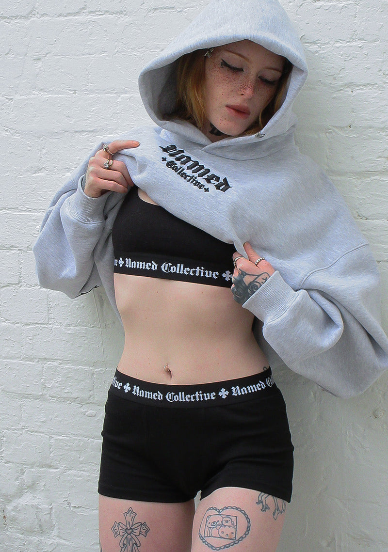 NAMED CLASSICS LOGO BRALETTE BLACK