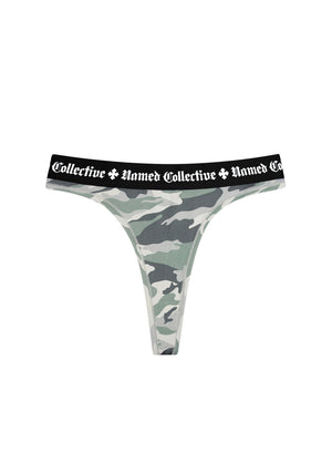 NAMED CLASSICS LOGO THONG CAMO