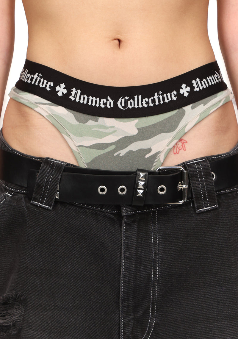 NAMED CLASSICS LOGO THONG CAMO