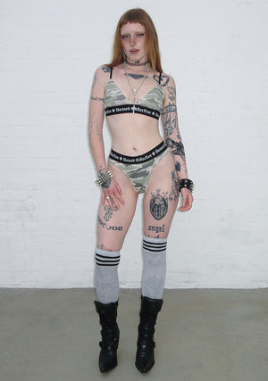 NAMED CLASSICS LOGO TRIANGLE BRALETTE CAMO