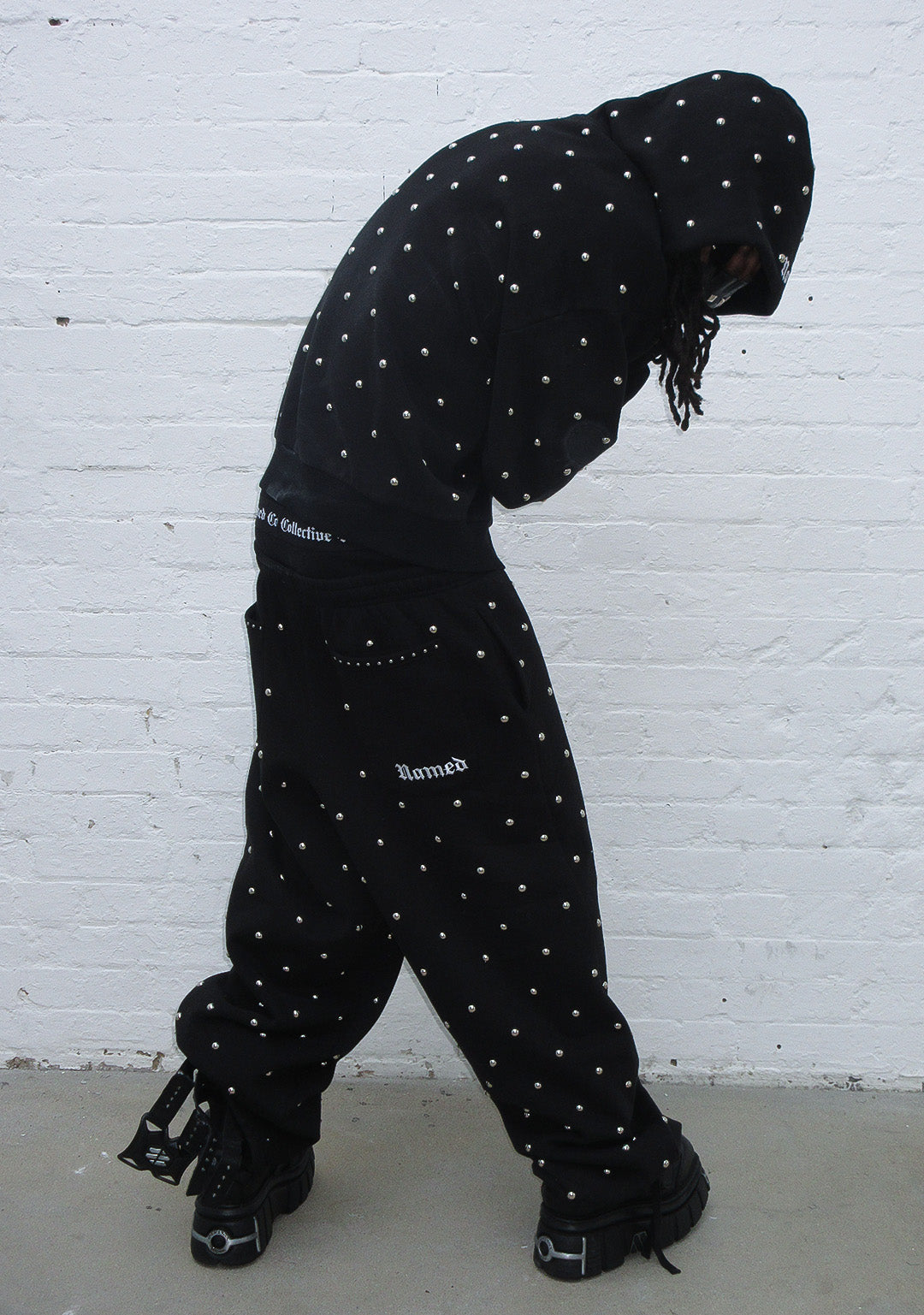 Nova Studded Polka Dot Zip Hoodie Black – NAMED COLLECTIVE®