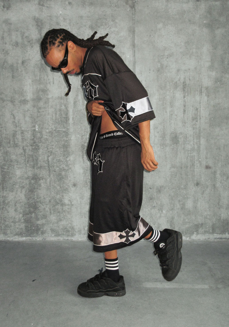 Nth ACTIVE AIRTEX MESH OVERSIZED JERSEY BLACK