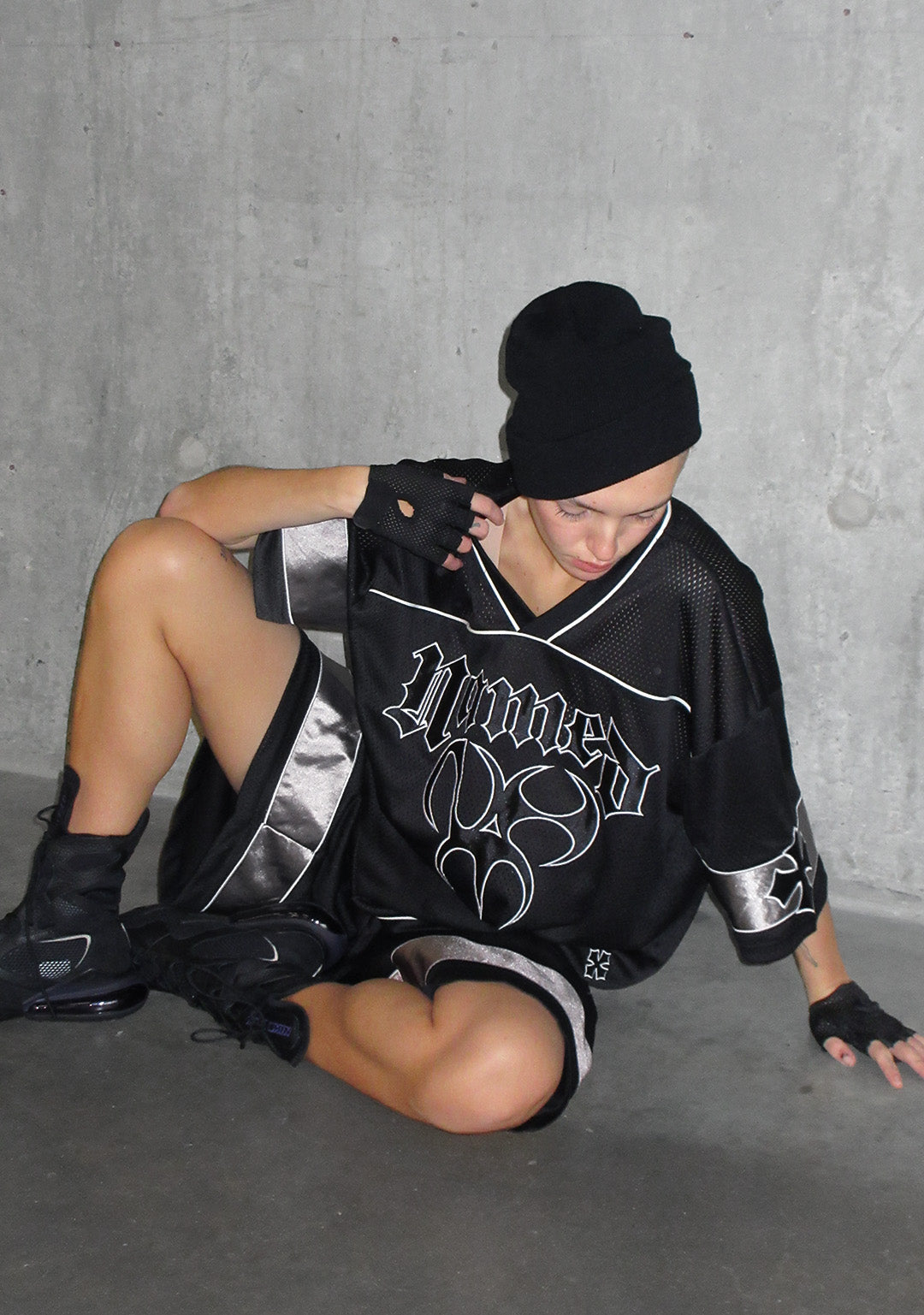 Nth ACTIVE AIRTEX MESH OVERSIZED JERSEY BLACK