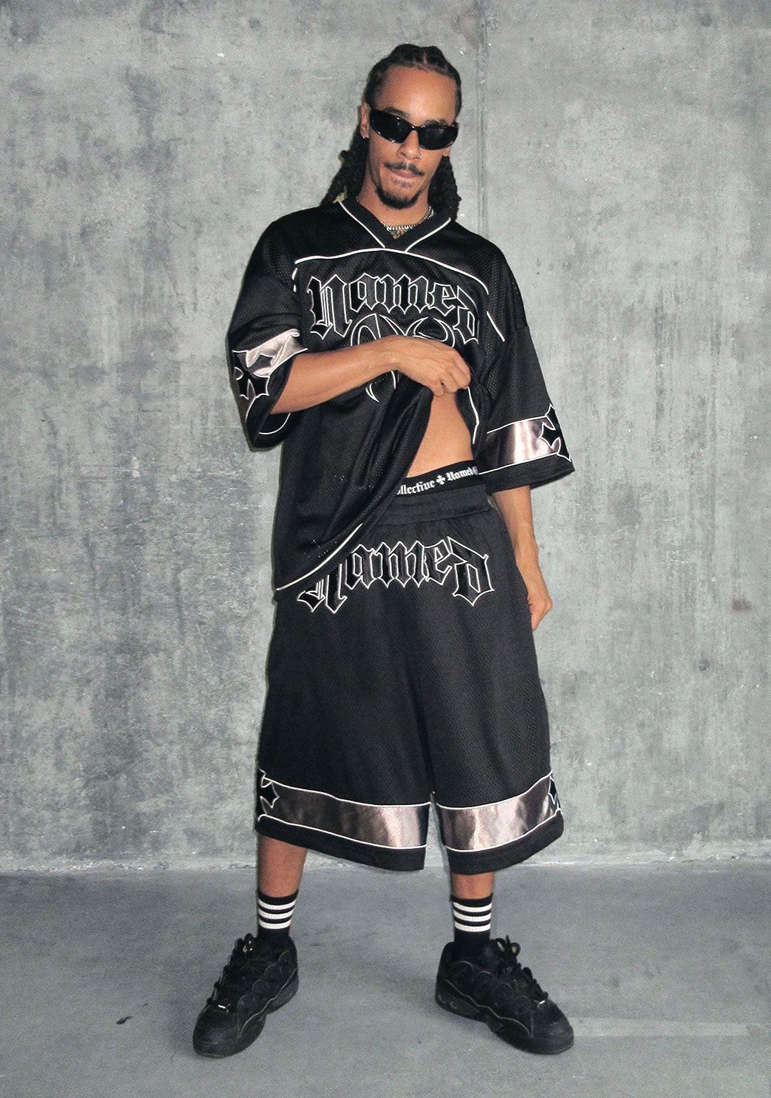 Nth Active Airtex Mesh Oversized Shorts Black – NAMED COLLECTIVE®