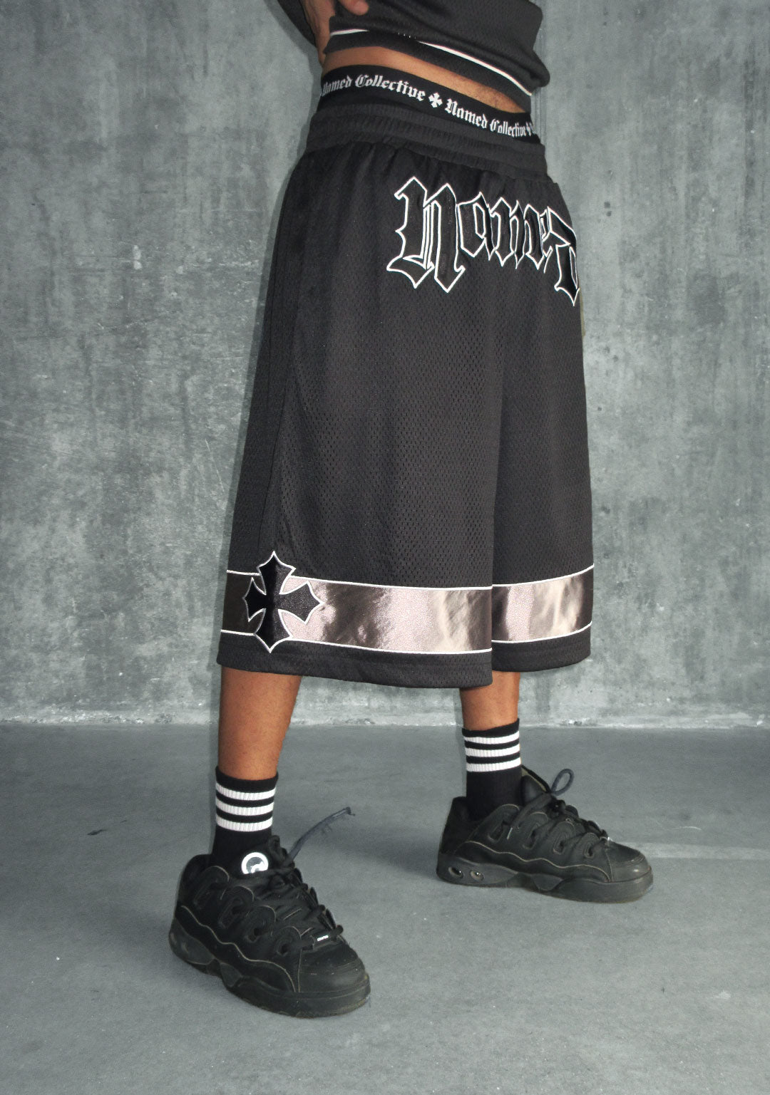 Nth Active Airtex Mesh Oversized Shorts Black – NAMED COLLECTIVE®