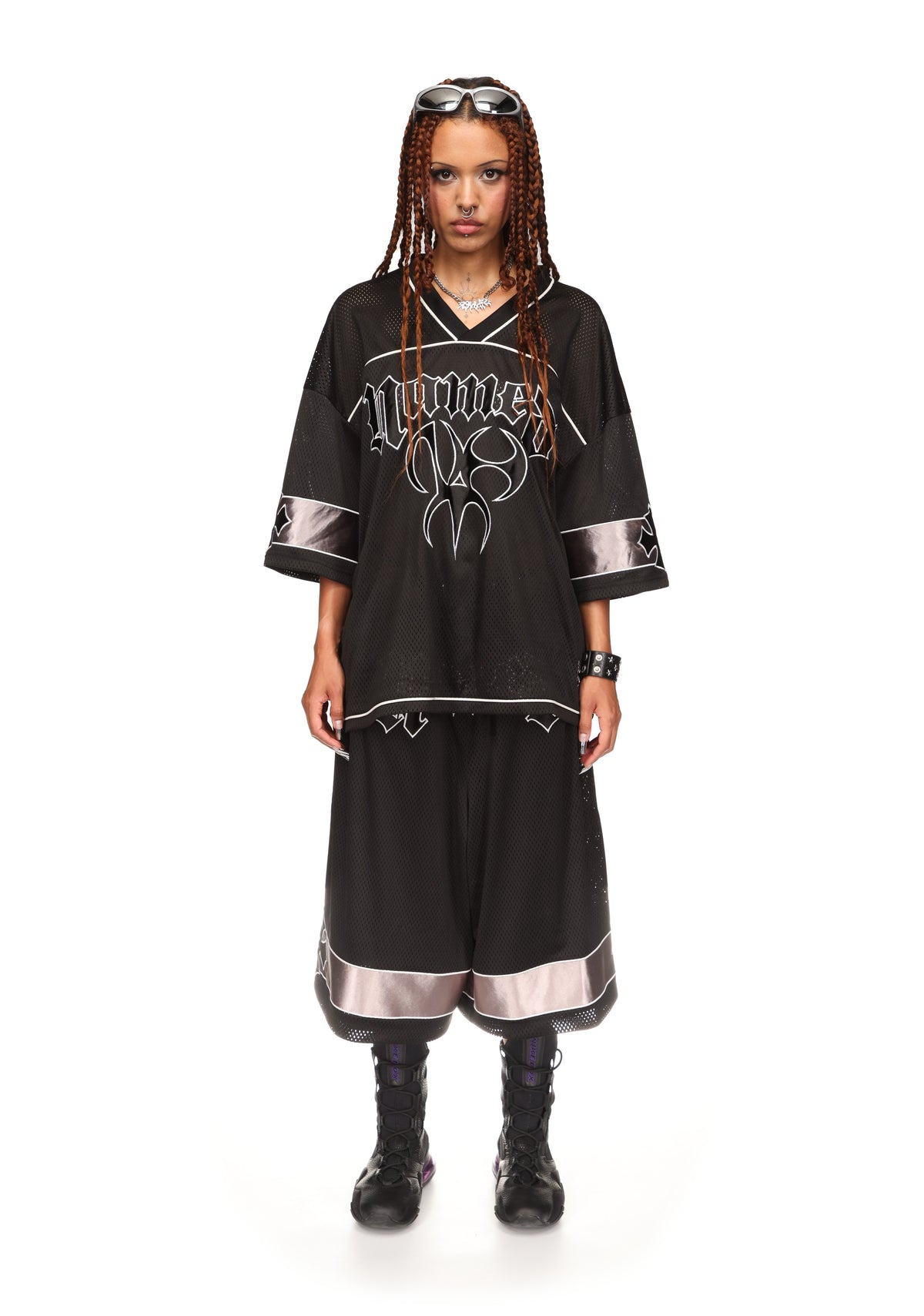 Nth ACTIVE AIRTEX MESH OVERSIZED JERSEY BLACK
