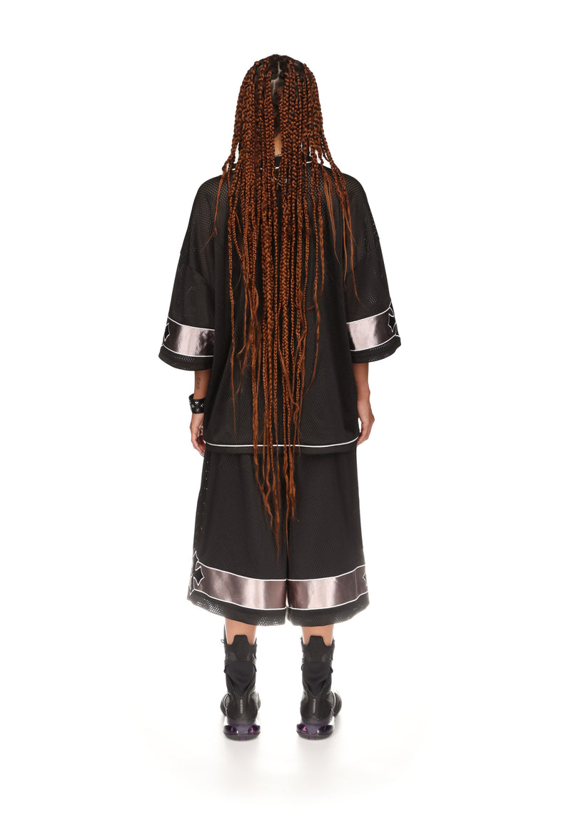 Nth ACTIVE AIRTEX MESH OVERSIZED JERSEY BLACK