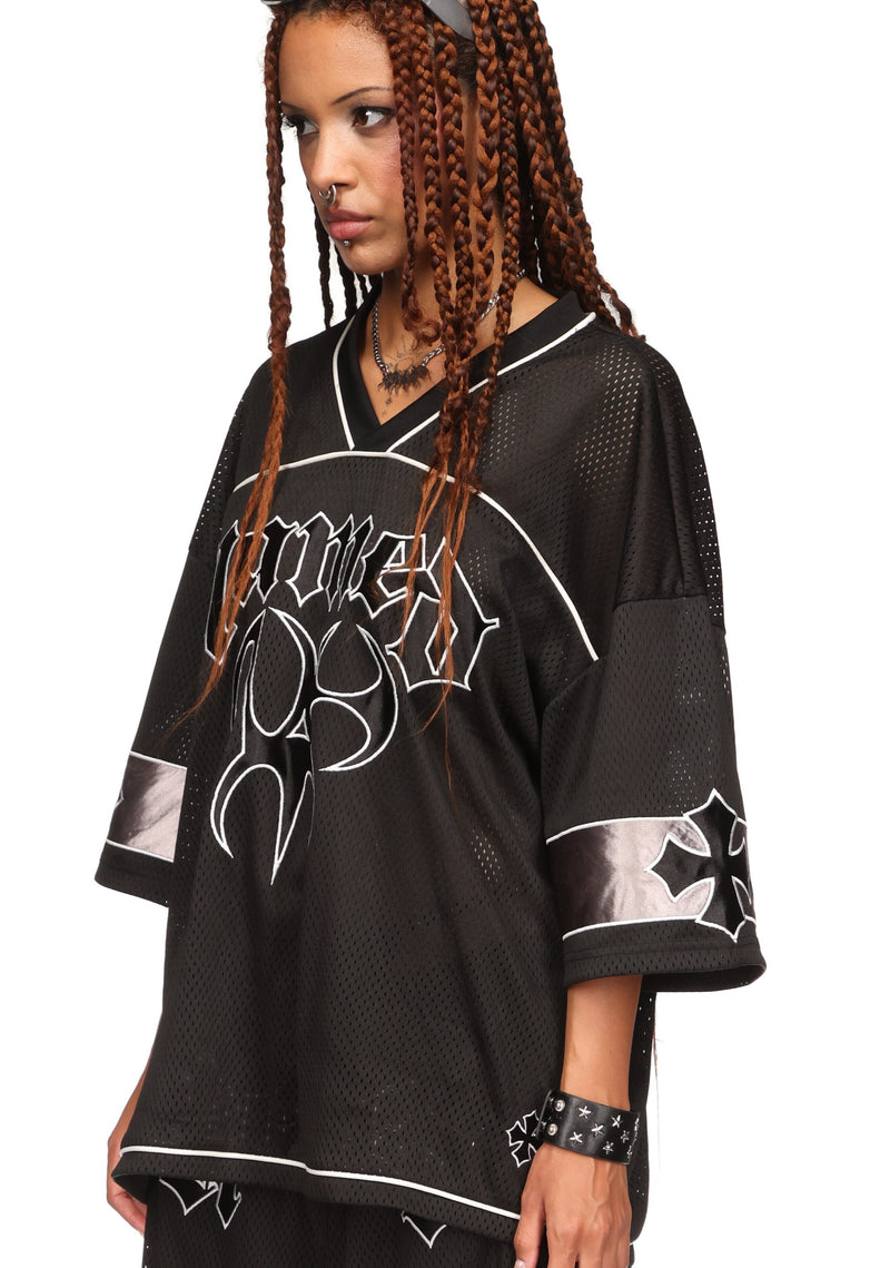 Nth ACTIVE AIRTEX MESH OVERSIZED JERSEY BLACK
