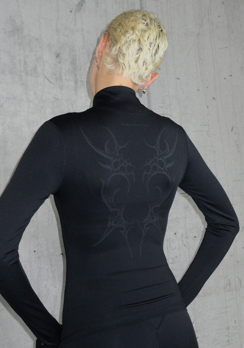 Nth ACTIVE CYBER ZIP THROUGH JACKET BLACK