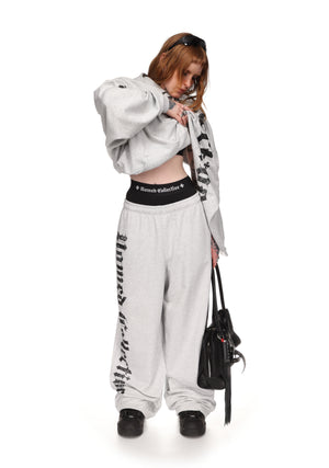 Nth ACTIVE OLD ENGLISH OVERSIZED SWEATPANTS GREY MARL