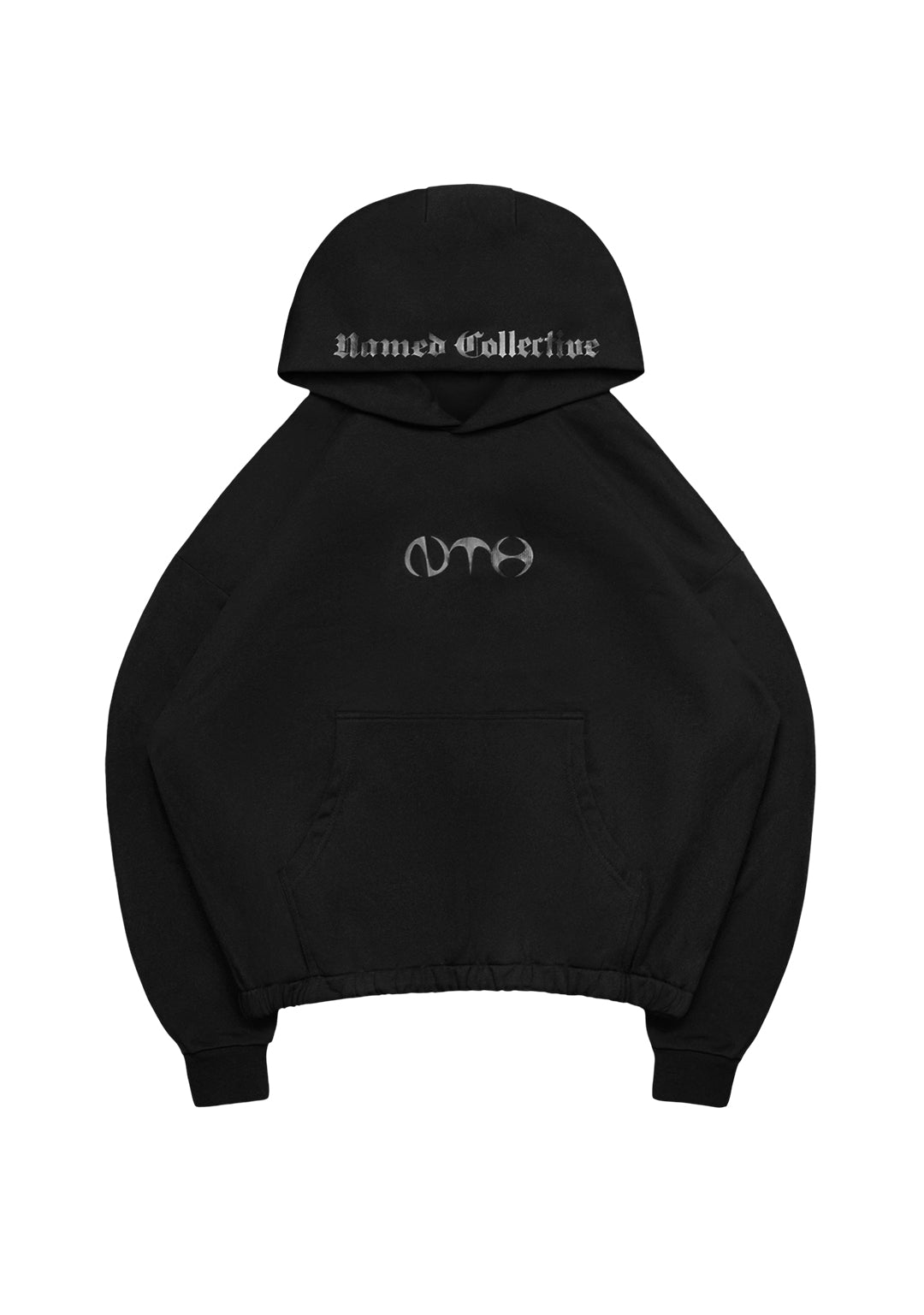 Nth ACTIVE OVERSIZED PULLOVER HOODIE BLACK