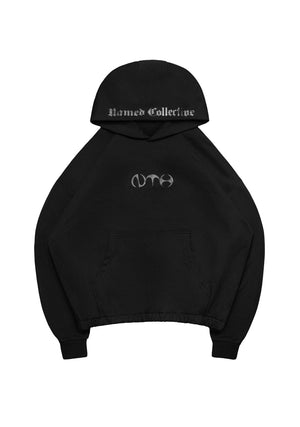 Nth ACTIVE OVERSIZED PULLOVER HOODIE BLACK