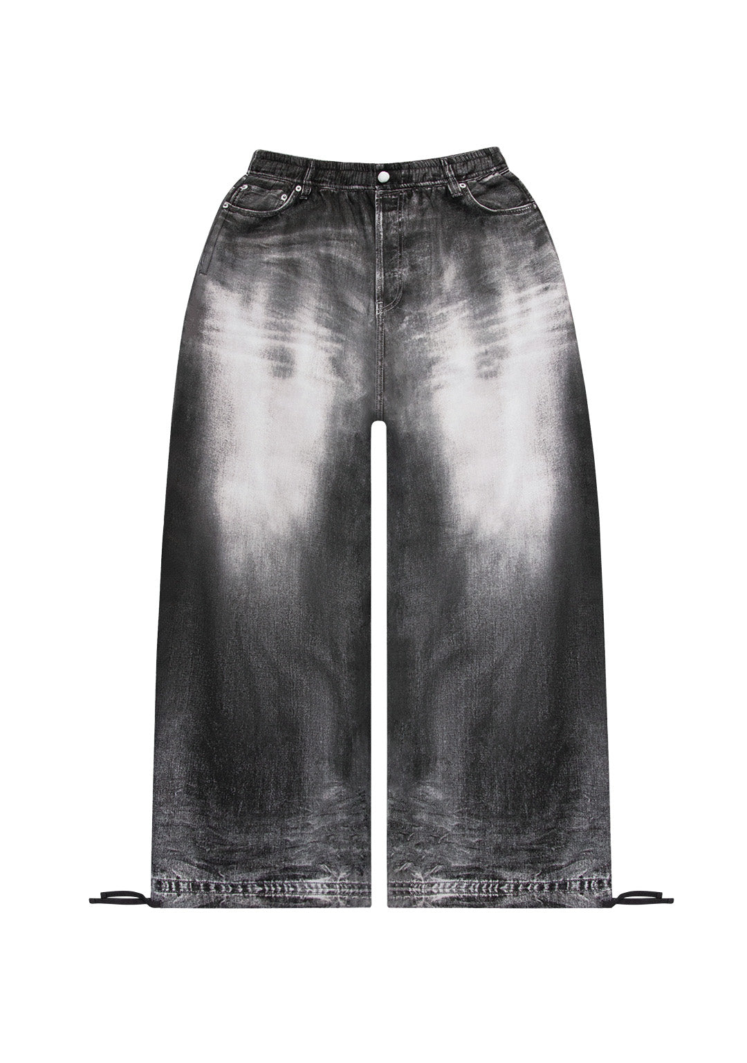 Off Grid Denim Effect Oversized Sweatpants Washed Black – NAMED